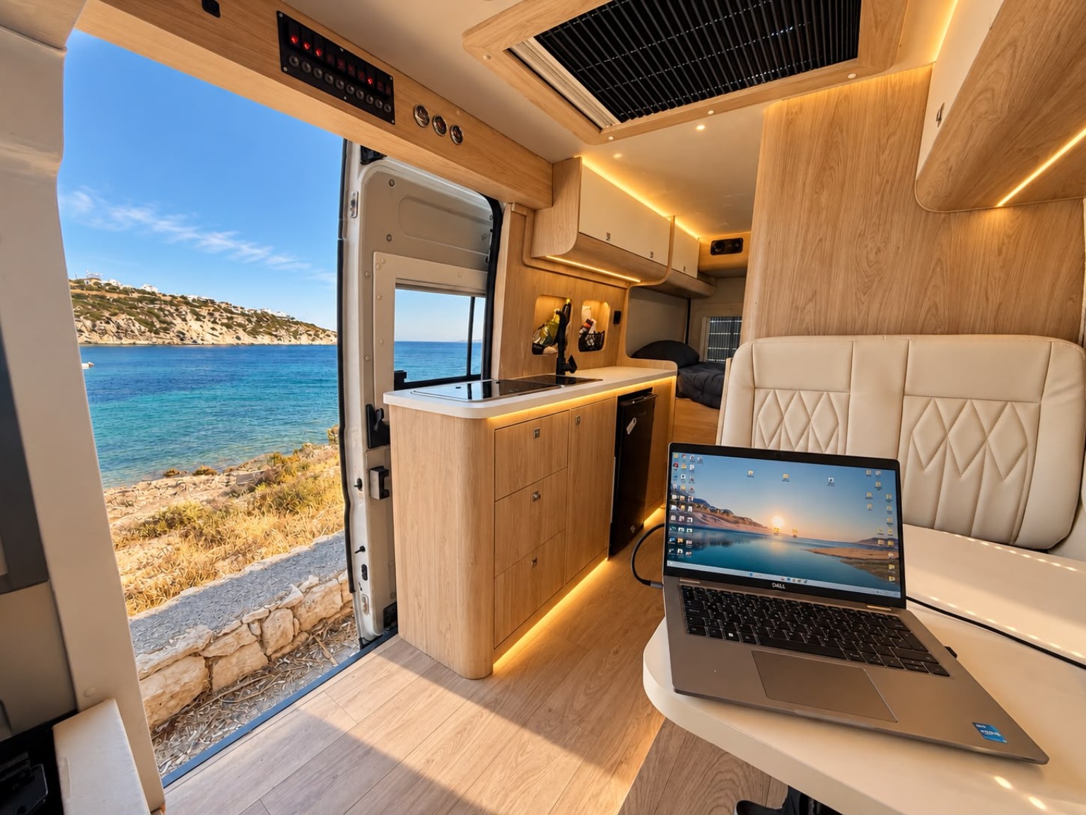 Cube Karavan genel iç mekân görünümü