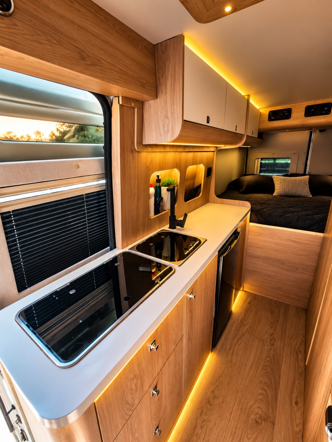 Cube Karavan mutfak bölümü